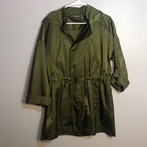 dana buchman army green jacket!!
